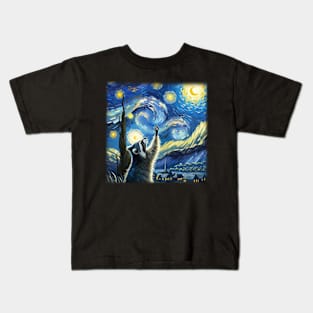 Raccoon Stardust Infuse Extraterrestrial Vibes into Your Tee Collection Kids T-Shirt